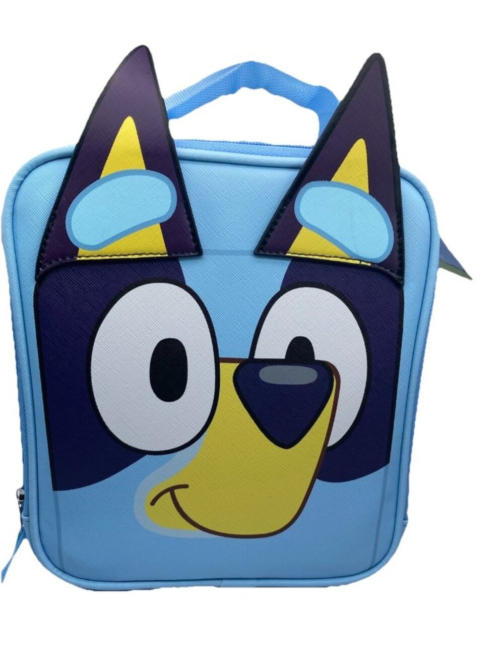 Lunch Bag - Bluey - Head Shape Face Tote School Insulated Case NEW 1 Compartment